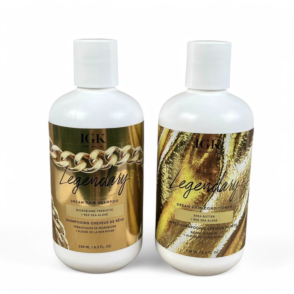 IGK Legendary Dream Hair Shampoo and Conditioner Red Sea Algae 8 oz Each